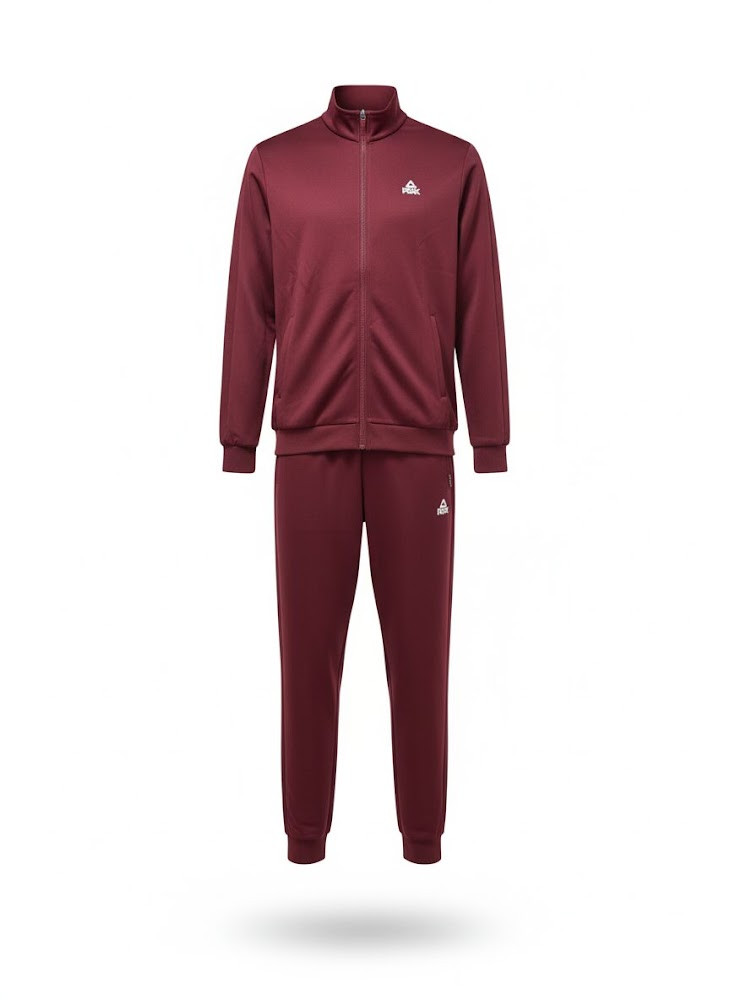 Knitted Tracksuit-Burgundy