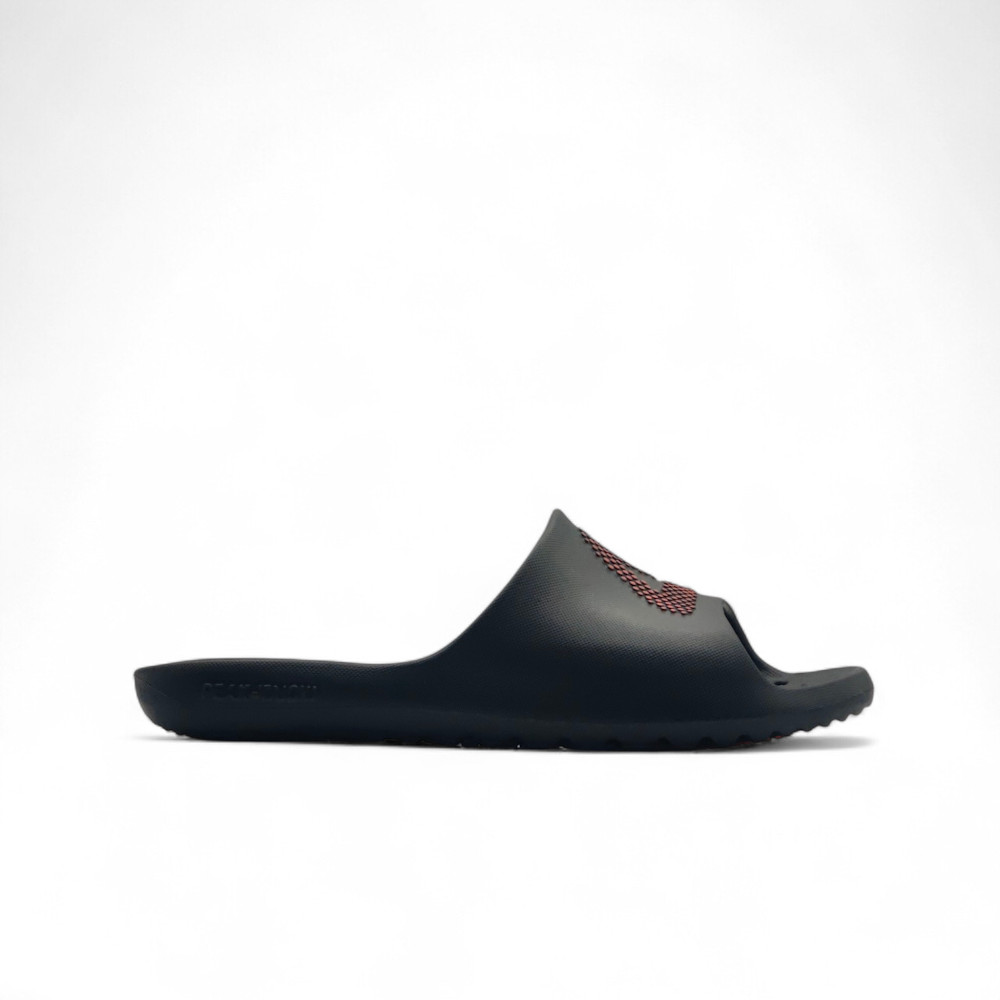SLIPPERS BLACK/ORANGE RED